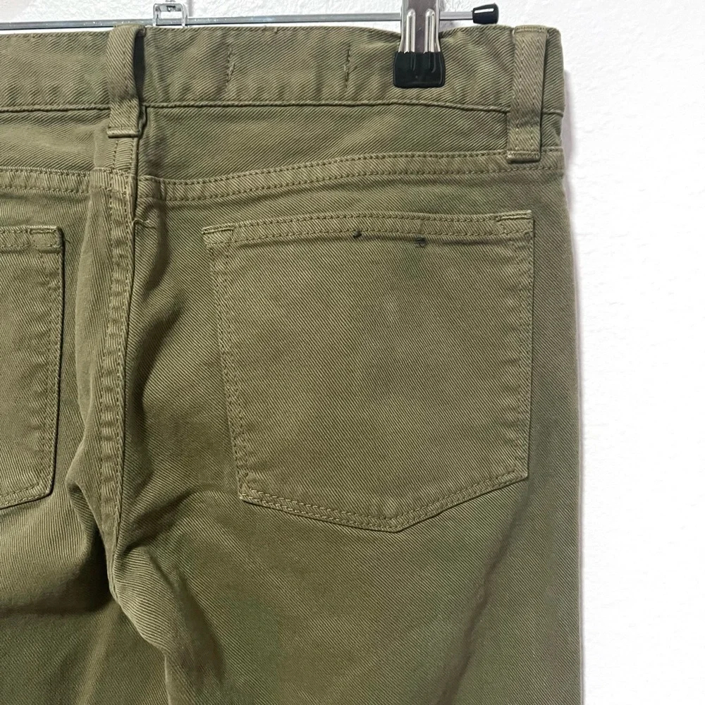 J. Crew Green toothpick Skinny Jeans with‎ Tapered Fit